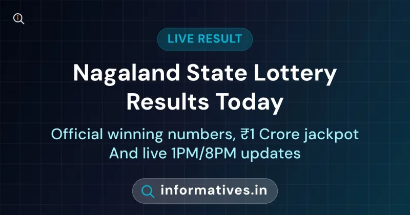 Dear Nagaland 8 PM Lottery Results